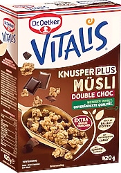 Dr. Oetker Vitalis Knusper Plus Bitter Çikolatalı Müsli 420 gr
