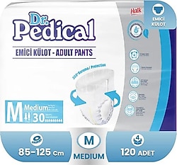 Dr. Pedical Emici Külot Orta Boy M 30'lu 4 Adet Hasta Bezi