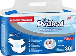 Dr. Pedical Belbantlı Orta Boy M 30'lu Hasta Bezi