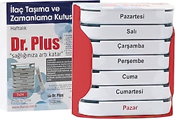 Dr. Plus 7x24 İlaç Saklama ve Zamanlama Kutusu