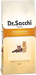 Dr. Sacchi Premium Düşük Tahıllı Tavuklu 15 kg Yetişkin Kedi Maması