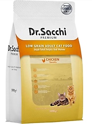 Dr. Sacchi Premium Düşük Tahıllı Tavuklu 1 kg Yetişkin Kedi Maması