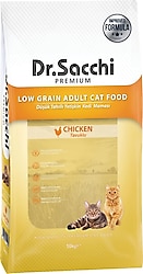 Dr. Sacchi Premium Düşük Tahıllı Tavuklu 10 kg Yetişkin Kedi Maması