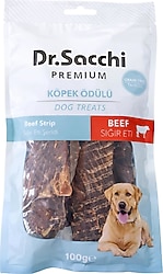 Dr. Sacchi Sığır Eti Şeritli 100 gr Köpek Ödül Maması