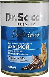 Dr. Sacchi Somonlu 400 gr Yetişkin Konservesi Kedi Maması