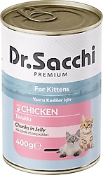 Dr. Sacchi Tavuklu 400 gr Yavru Konserve Kedi Maması