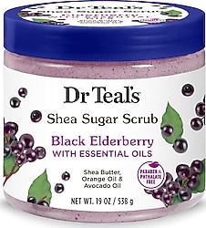 Dr. Teals Shea Sugar Scrub Black Elderberry 538 gr Peeling