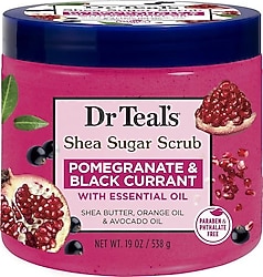Dr. Teals Shea Sugar Scrub Pomegranate & Black Currant 538 gr Peelingi