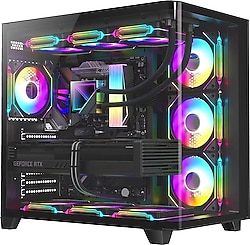 Dragos Ocean Curved Pro V2 ARGB Fanlı 750 W E-ATX Oyuncu Kasası