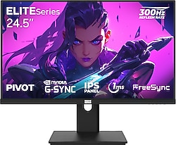 Dragos ELITESeries E245FHD300 24.5" 1 ms Full HD Pivot IPS 300 Hz Oyuncu Monitörü