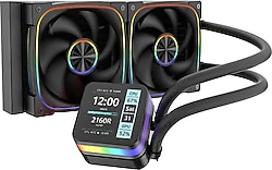 Dragos Rock LCD ARGB Siyah 240 mm İşlemci Sıvı Soğutucu