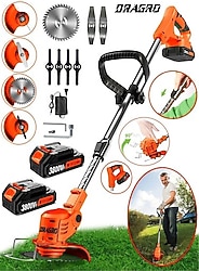Dragro Alman Eco Pro 2 Akülü 3800 Vf 20 Ah Ot Çim Çalı Diken Biçme