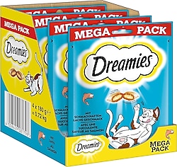 Dreamies Mega Somonlu 4x180 gr Kedi Ödül Bisküvisi