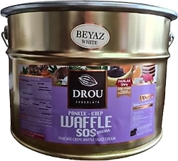 Drou Chocolate Beyaz Waffle Sos 10 kg