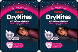 DryNites Emici Gece Külodu Kız 13+ Yaş 48-60 kg 9'lu 2 Adet Hasta Bezi