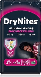 DryNites Emici Gece Külodu Kız 4-7 Yaş 17-30 kg 10'lu Hasta Bezi