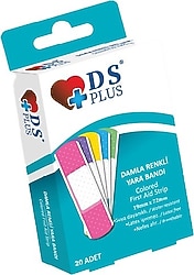 DS Plus Renkli Su Geçirmez 20'li Yara Bandı