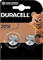 Duracell CR2016 3V 2'li Lityum Düğme Pil