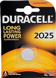 Duracell CR2025 3V Lityum Düğme Pil