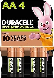 Duracell 2500 mAh 4'lü Şarjlı AA Kalem Pil
