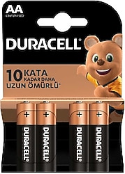 Duracell LR6/MN1500 4'lü Alkalin AA Kalem Pil
