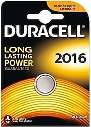 Duracell CR2016 3V Lityum Düğme Pil