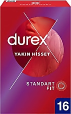 Durex Yakın Hisset Standart Fit 16'lı Prezervatif
