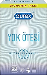 Durex Yok Ötesi Ultra Kaygan Ekstra İnce 20'lu Prezervatif
