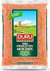 Duru Kırmızı Futbol Mercimek 1 kg