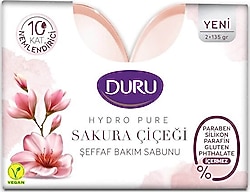 Duru Hydro Pure Sakura Çiçeği 2x135 gr Şeffaf Sabun