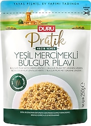Duru Pratik Yeşil Mercimekli Bulgur Pilavı 250 gr
