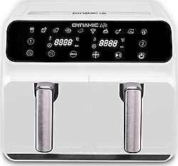 Dynamic Life Pro Cooker Air Fryer 8 lt Beyaz Yağsız Fritöz