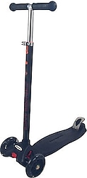 Dynamic HT208 Işıklı Siyah 3 Tekerlekli Scooter