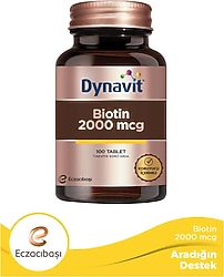 Dynavit Biotin 2000 mcg 100 Tablet