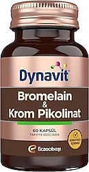 Dynavit Bromelain ve Krom Pikolinat 60 Kapsül