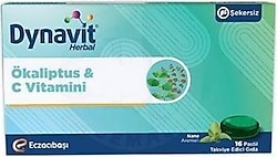 Dynavit Herbal Okaliptüs ve C Vitaminli 16'lı Pastil