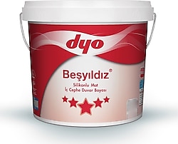 Dyo Beşyıldız Silikonlu Mat 20 kg İç Cephe Boyası - Yeni Kesekağıdı