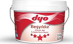 Dyo Beşyıldız Silikonlu Mat 3.5 kg İç Cephe Boyası - Şampanya