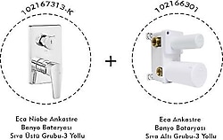 E.C.A. Niobe 102167313-K - 102166301 Ankastre Banyo Bataryası Seti