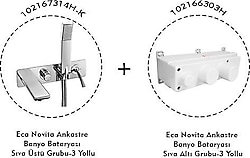 E.C.A. Novita 102167314H-K - 102166303H Ankastre Banyo Bataryası Seti