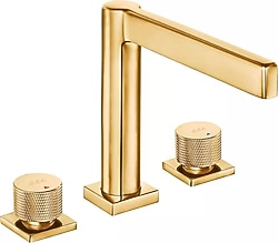 E.C.A. Life 102105778A1 3 Delikli Altın Ankastre Lavabo Bataryası