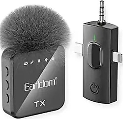 Earldom MC12 3IN1 Kablosuz Yaka Mikrofonu