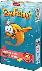 EasyVit EasyFishoil Omega 3 Çilek ve Limon Aromalı 30 Tablet