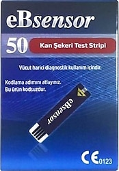 EBsensor 50'li Şeker Ölçüm Stribi