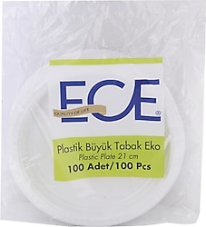 Ece 21 cm 100'lü Kullan At Tabak