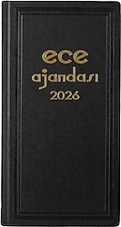 Ece Asya 17x33 cm Günlük 2026 Ticari Ajanda