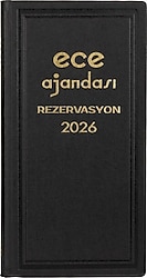 Ece Avrasya 17x33 cm Günlük 2026 Rezervasyon Ajandası