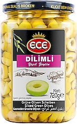 Ece Dilimli Yeşil Zeytin 720 gr