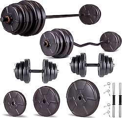 Ecg Hero Serisi 48 kg Z Bar Dambıl ve Halter Seti