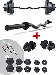 Ecg Hero Serisi 55 kg Z Bar Dambıl ve Halter Seti